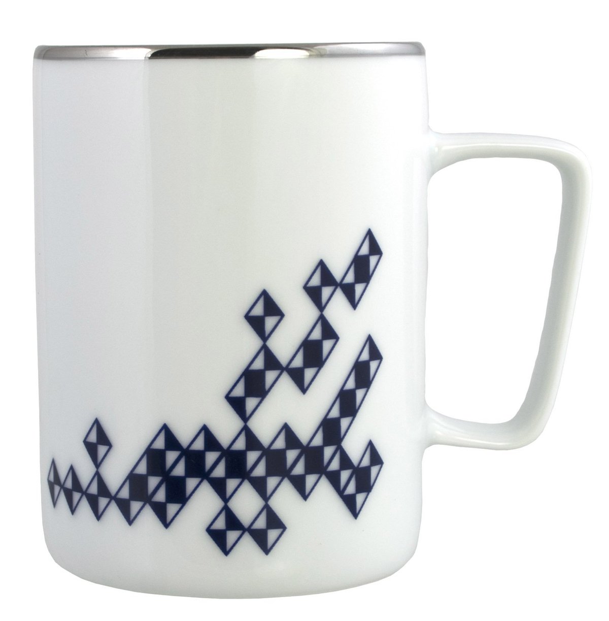 Magnor Tokyo Origami kopp 30 cl Hvit | Skandinavisk Design | Kaffekopper | Blå
