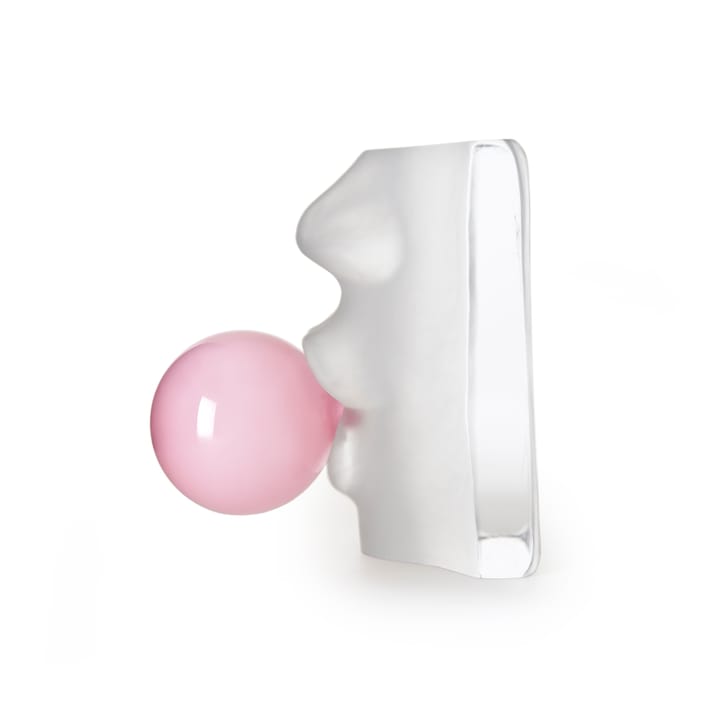 Bubbles glasskulptur - Hvit-rosa - Målerås Glasbruk