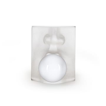 Bubbles glasskulptur - Hvit - Målerås Glasbruk