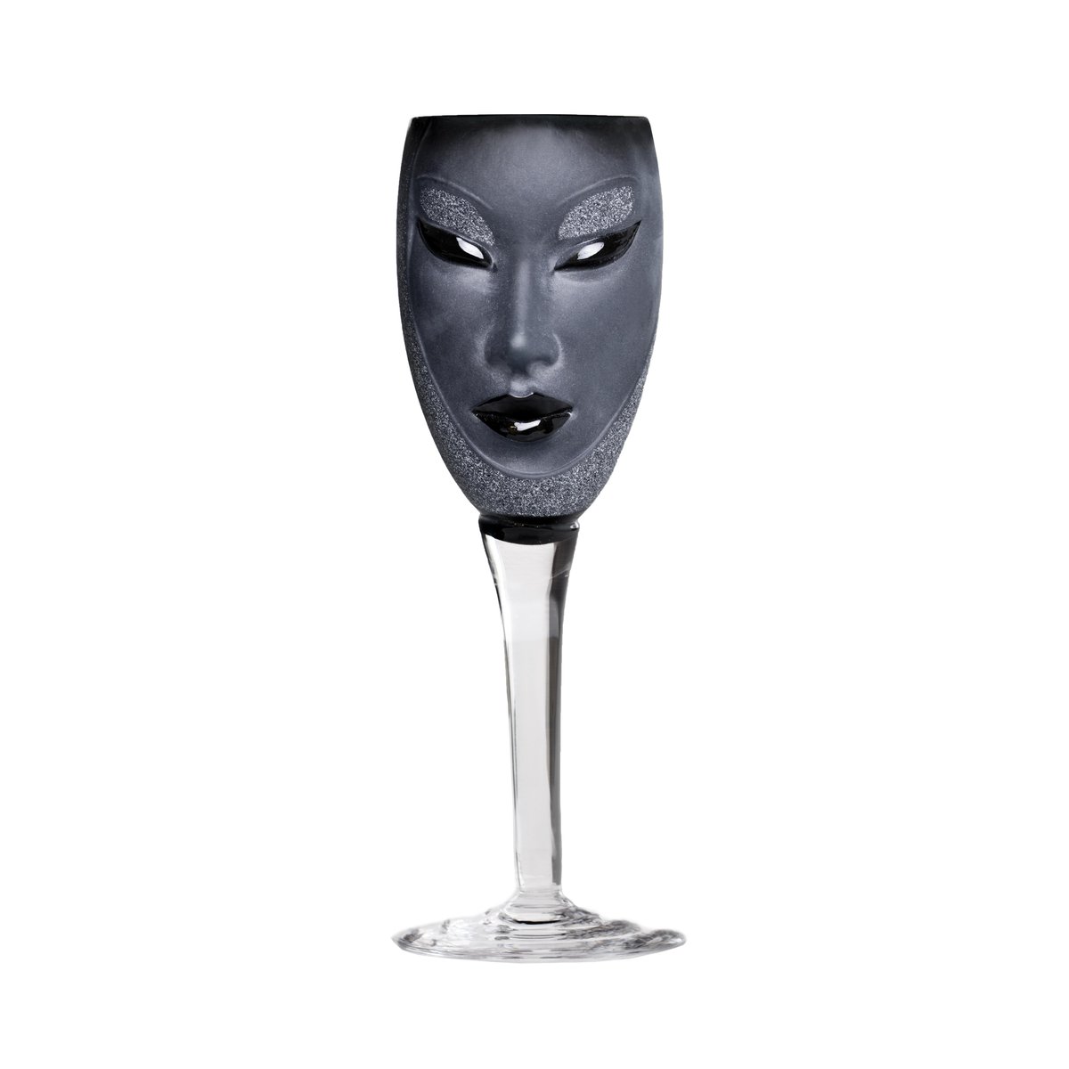 Målerås Glasbruk Electra vinglass svart | Skandinavisk Design | Vinglass | Svart