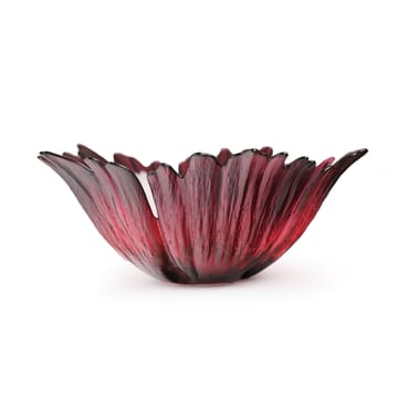 Fleur glasskål rødrosa - liten Ø 19 cm - Målerås Glasbruk
