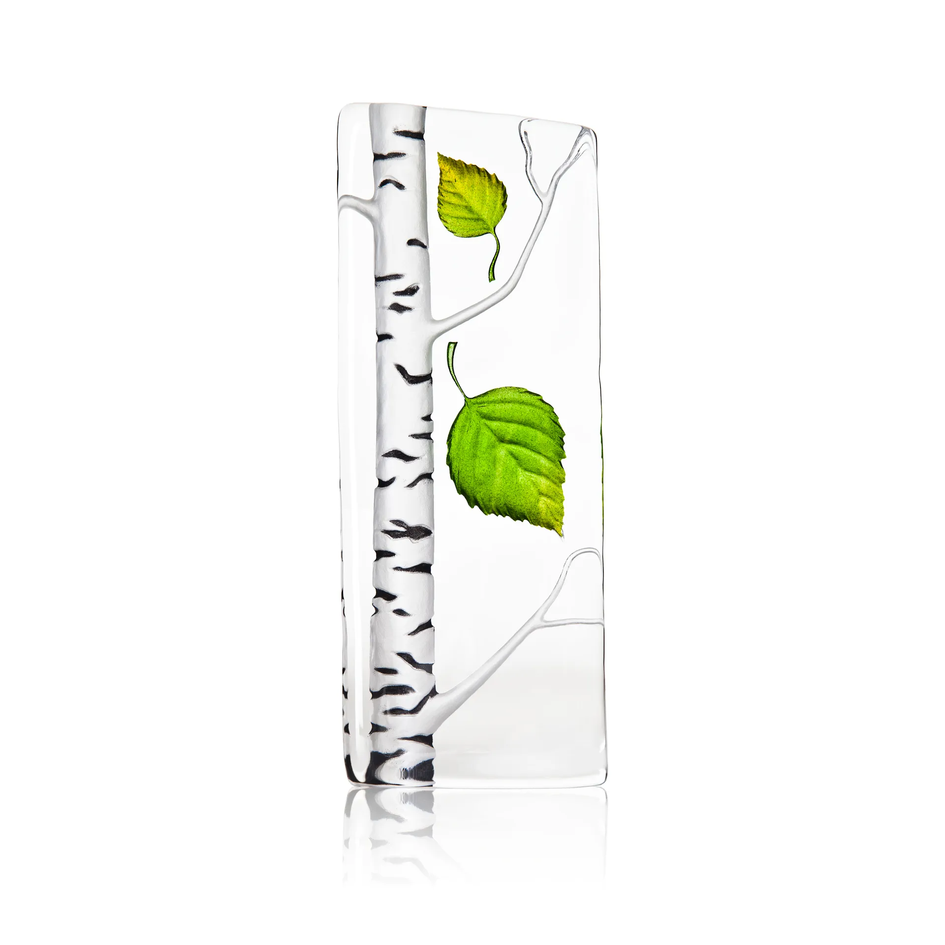 Global Icons glasskulptur bjørk, Stor Målerås Glasbruk