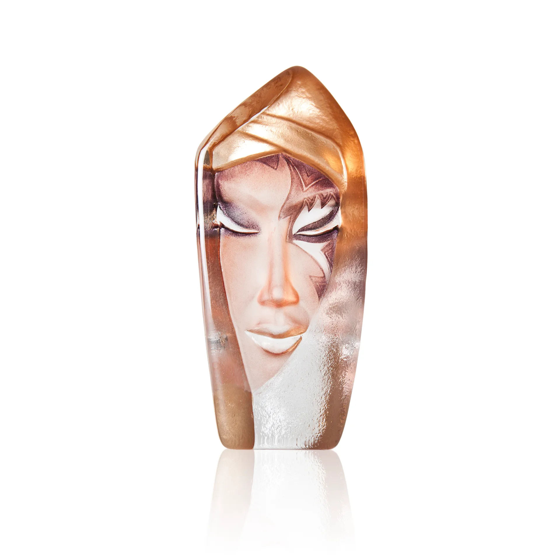 Masq Batzeba glasskulptur, Gull Målerås Glasbruk