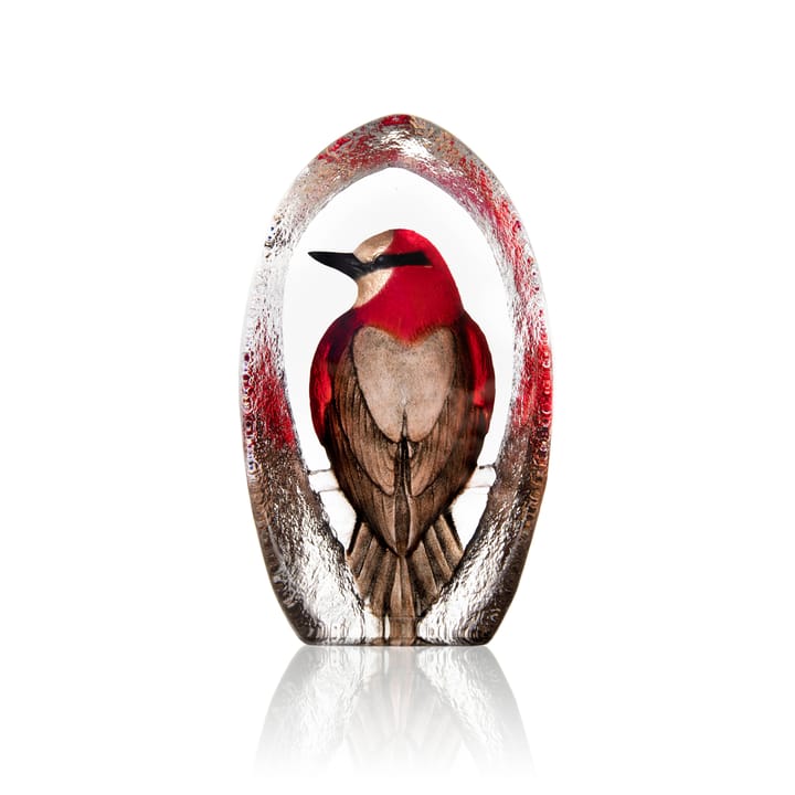 Wildlife Colorina glasskulptur 17,5 cm - Rød - Målerås Glasbruk