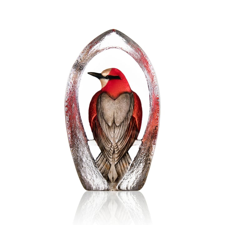 Wildlife Colorina glasskulptur Ltd Ed 27 cm - Rød - Målerås Glasbruk