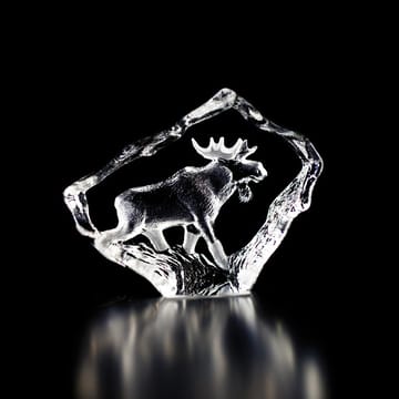 Wildlife elg glasskulptur - Mini - Målerås Glasbruk