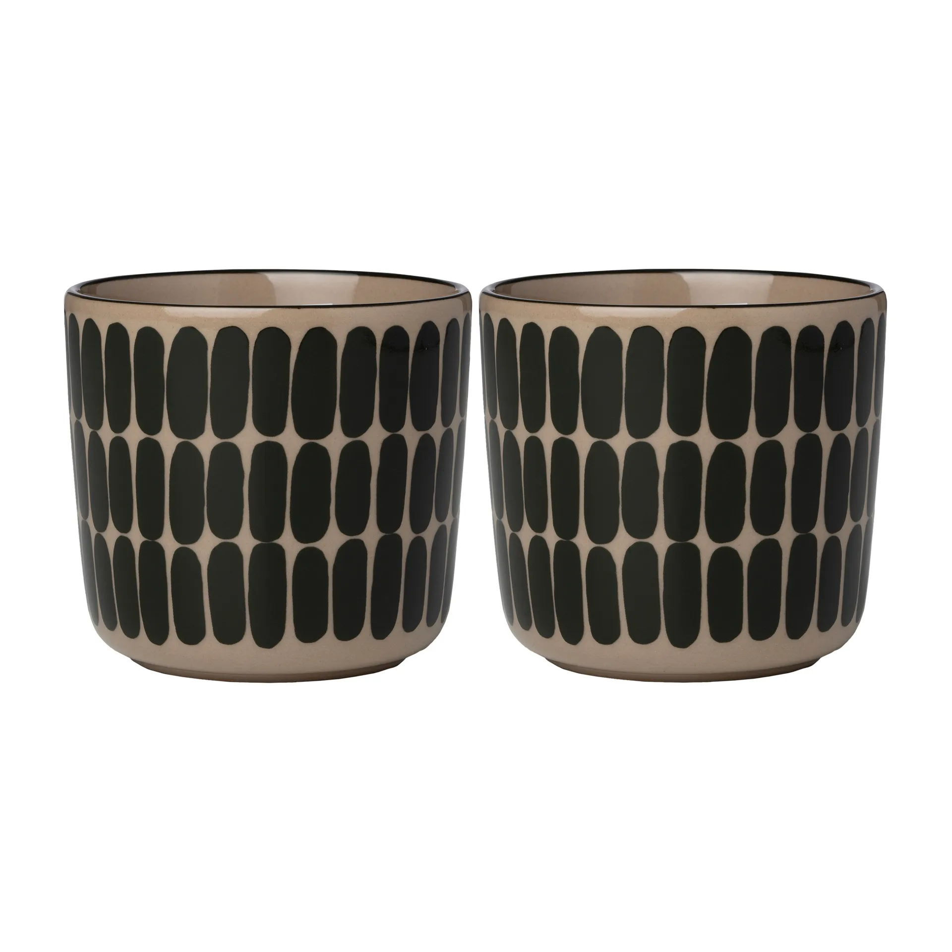 Alku kaffekopp uten hank 20 cl 2-pakning, Brun-grønn Marimekko