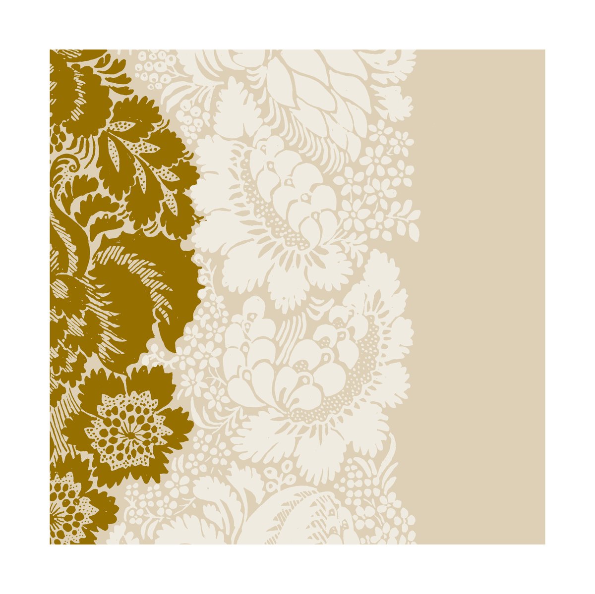 Marimekko Ananas serviett 33 x 33 cm 20-pk Champagne
