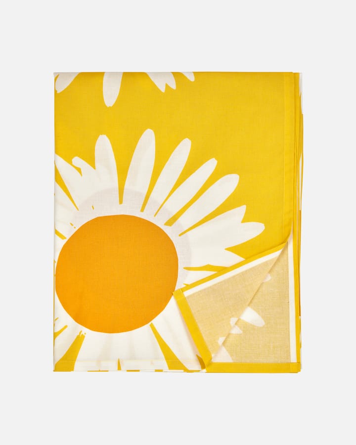 Auringonkukka duk 135 x 280 cm - Gul-hvit - Marimekko
