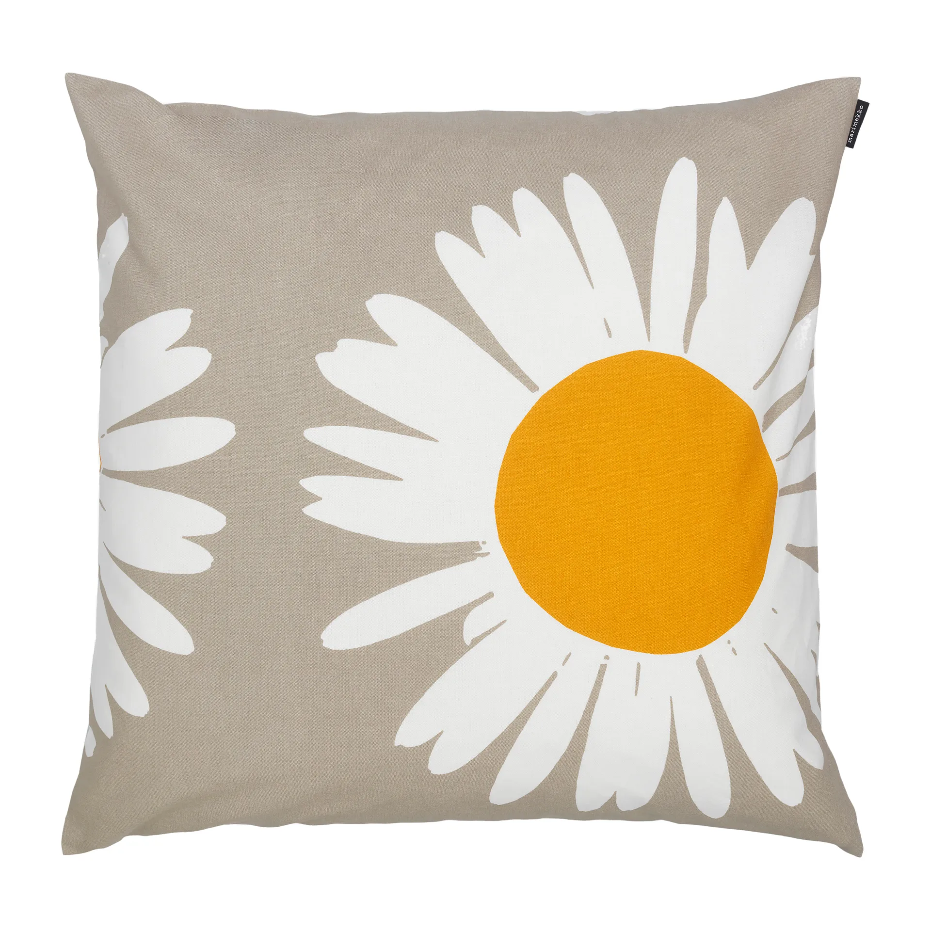 Auringonkukka putetrekk 50 x 50 cm, Beige-hvit Marimekko