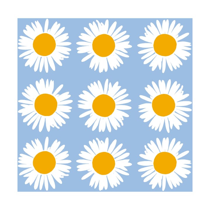 Auringonkukka serviett 33x33 cm 20-pk - Blue - Marimekko