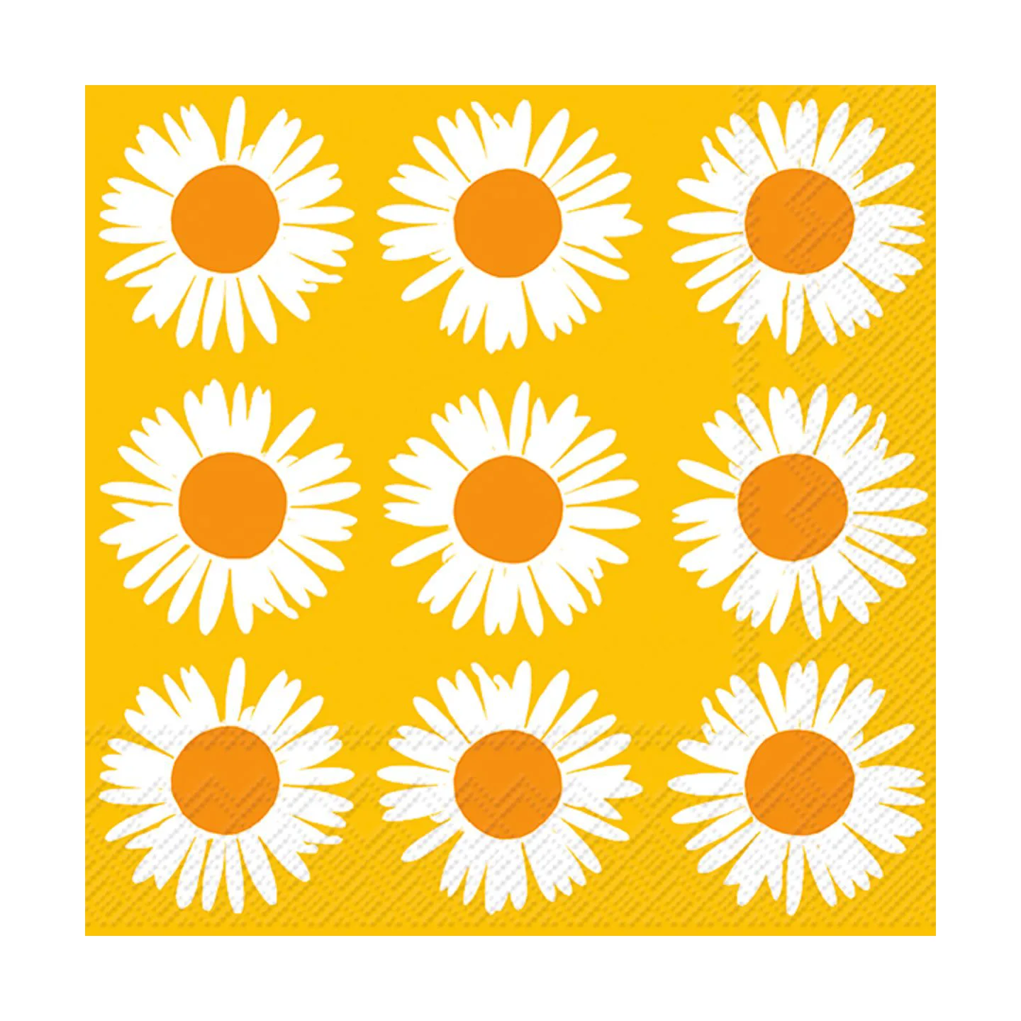 Auringonkukka serviett 33x33 cm 20-pk, Orange-yellow Marimekko