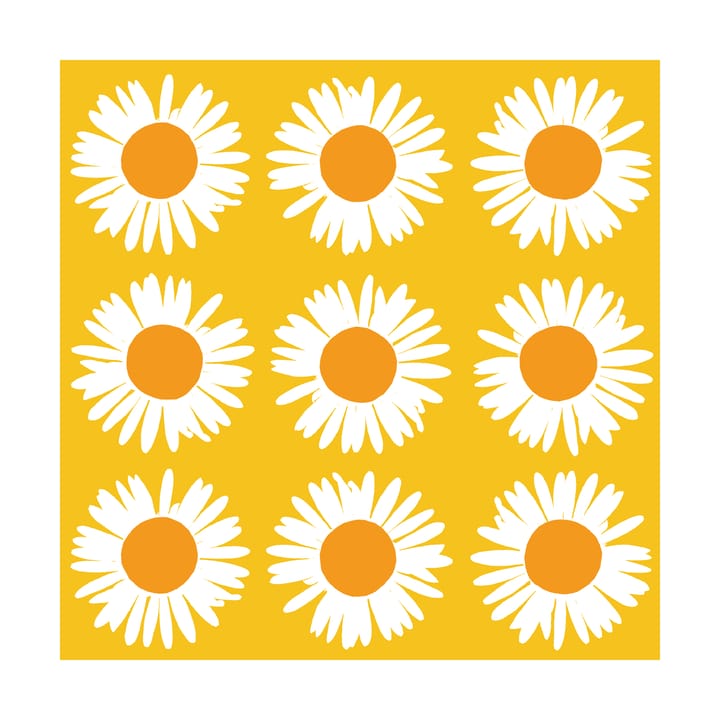 Auringonkukka serviett 33x33 cm 20-pk - Yellow - Marimekko