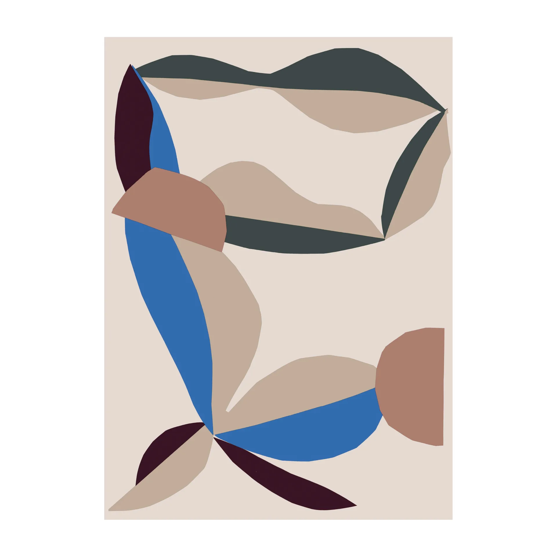 Berry Pledd 130 x 180 cm, Cotton-red-electric-blue Marimekko