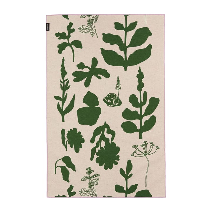 Elokuun Varjot kjøkkenhåndkle 47 x 70 cm, Grønn-beige Marimekko