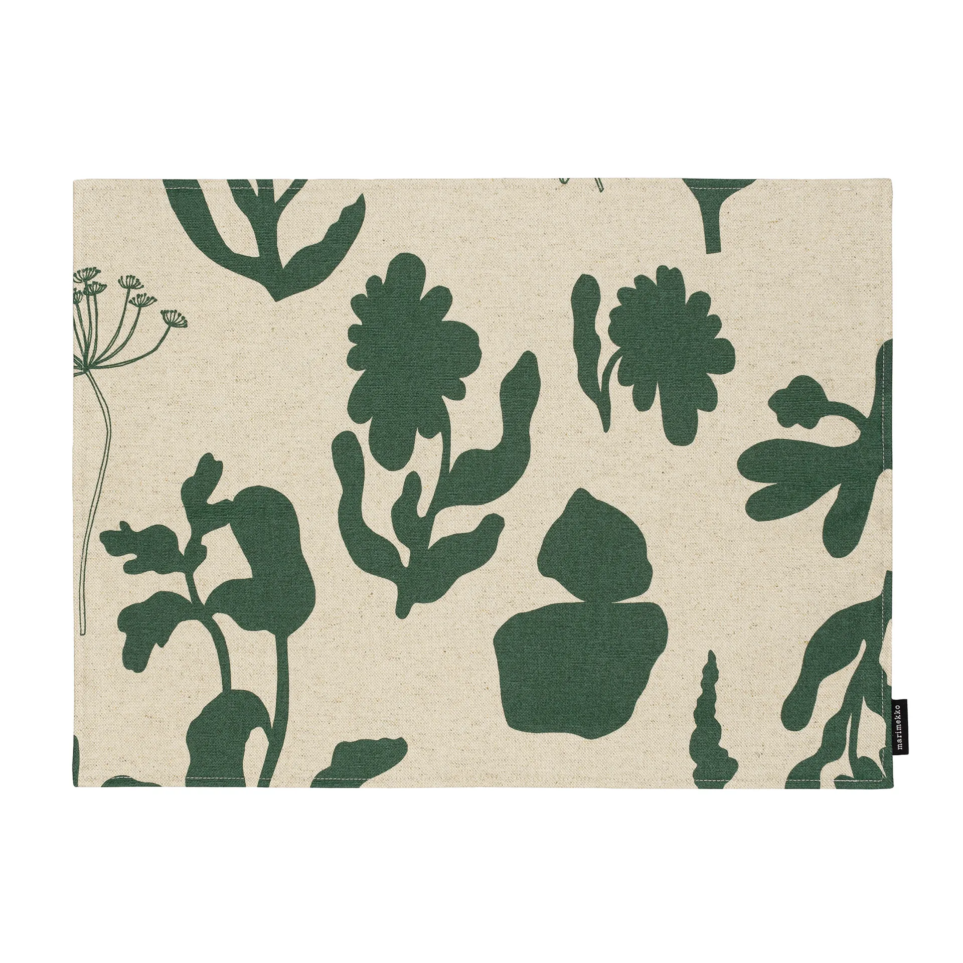 Elokuun Varjot spisebrikke 31 x 42 cm, Grønn-beige Marimekko
