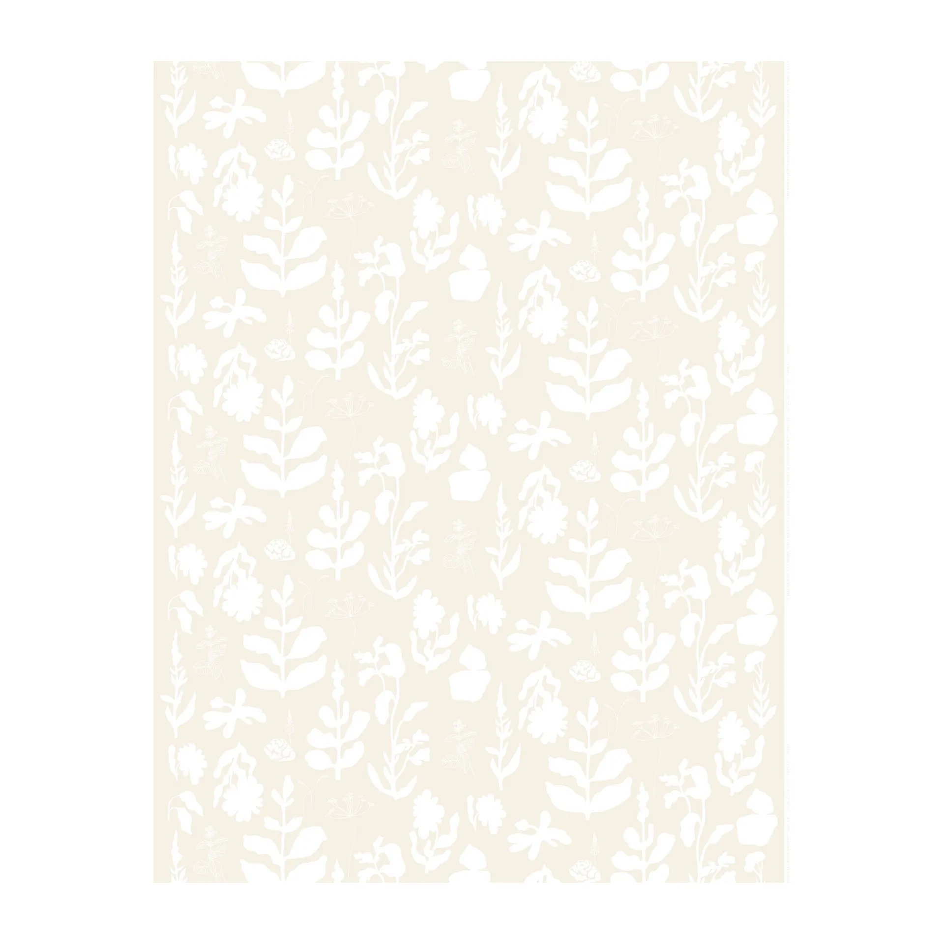 Elokuun Varjot tekstil bomullsvoile, Beige-hvit Marimekko