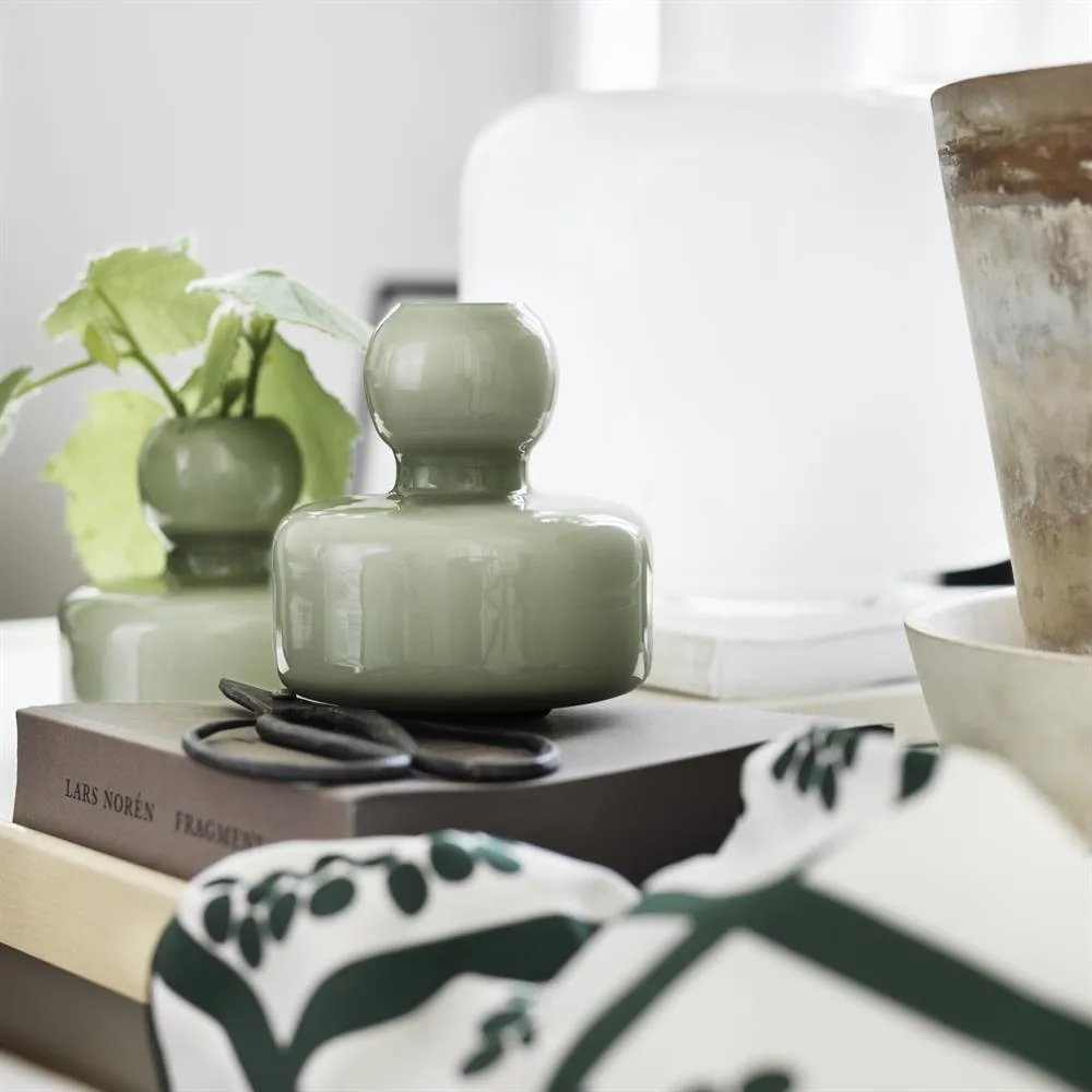 Flower Vase Ø10 cm, olivgrønn Marimekko