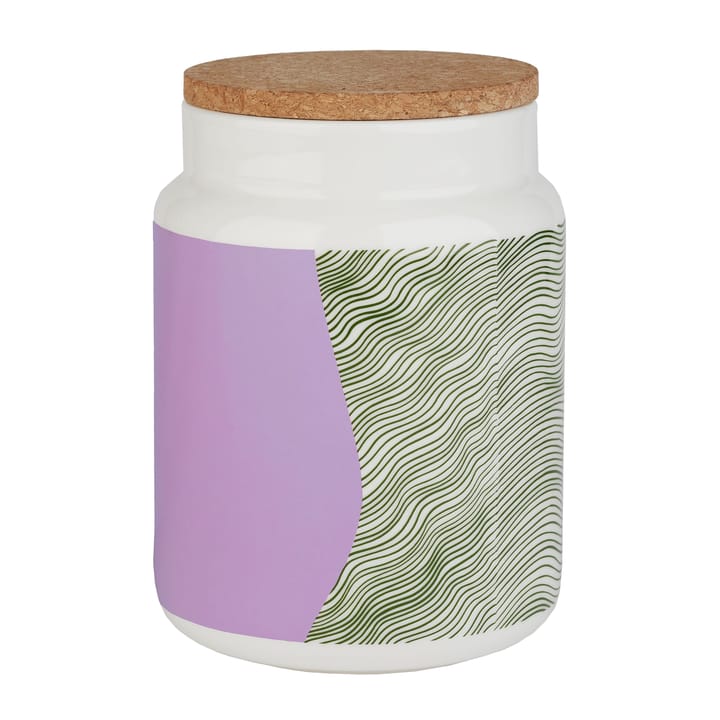 Gabriel Näkki boks 1,2 l, Hvit-rosa-grønn Marimekko