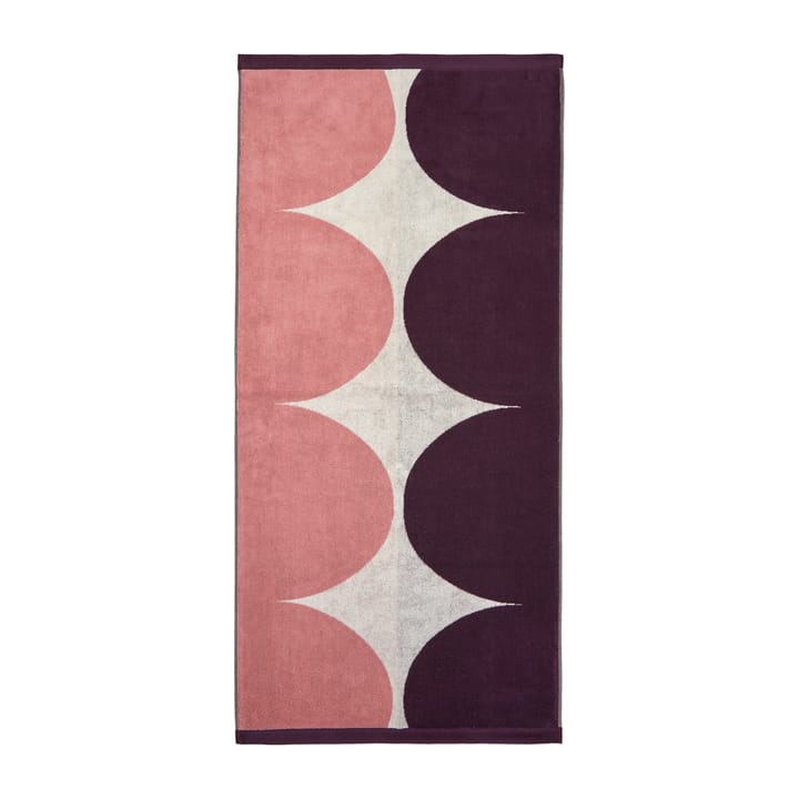 Härkä badehåndkle 150 x 70 cm, hvit-rosa-rød Marimekko