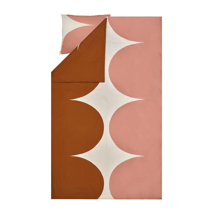 Härkä Dynetrekk 150 x 210 cm - White-brown-rose - Marimekko