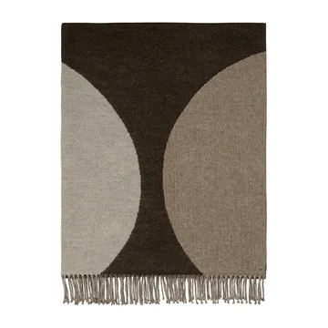 Härkä pledd 170 x 130 cm - svart-brun-beige - Marimekko