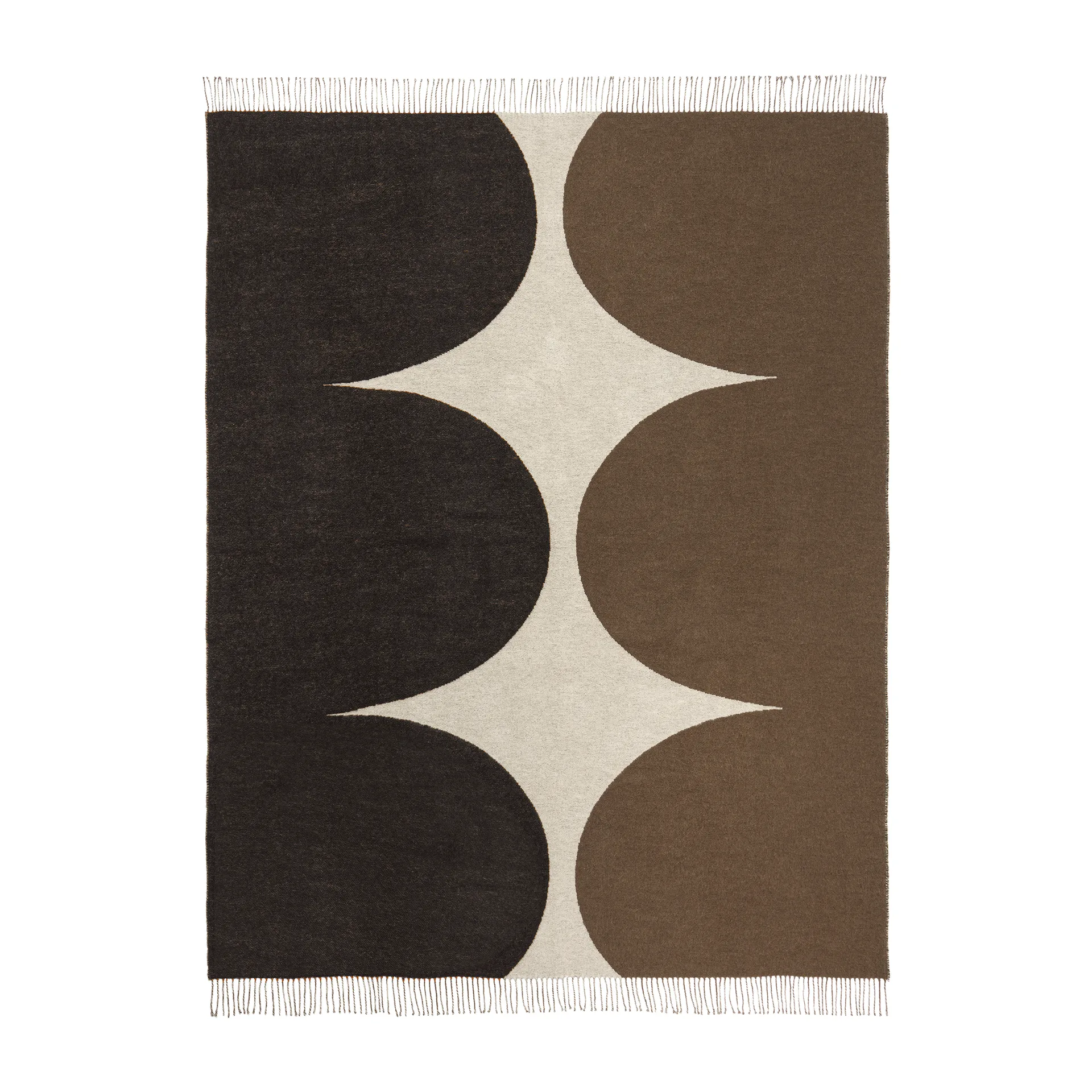 Härkä pledd 170 x 130 cm, svart-brun-beige Marimekko