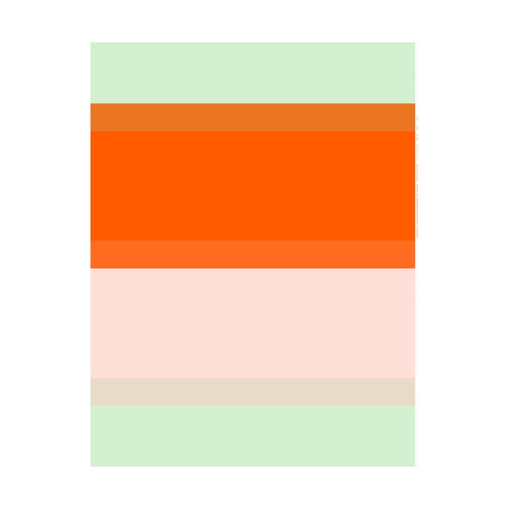 Hennika bomullsstoff - Orange-light pink-sage - Marimekko