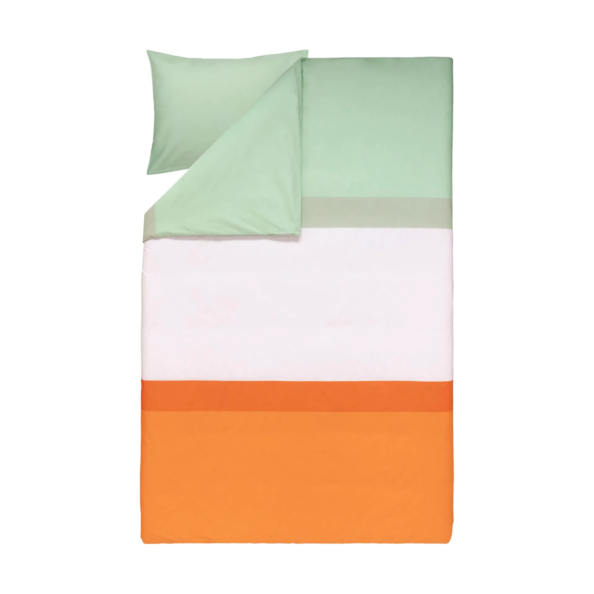 Hennika sengesett 150x210 cm+50x60 cm, Orange-light pink-sage Marimekko
