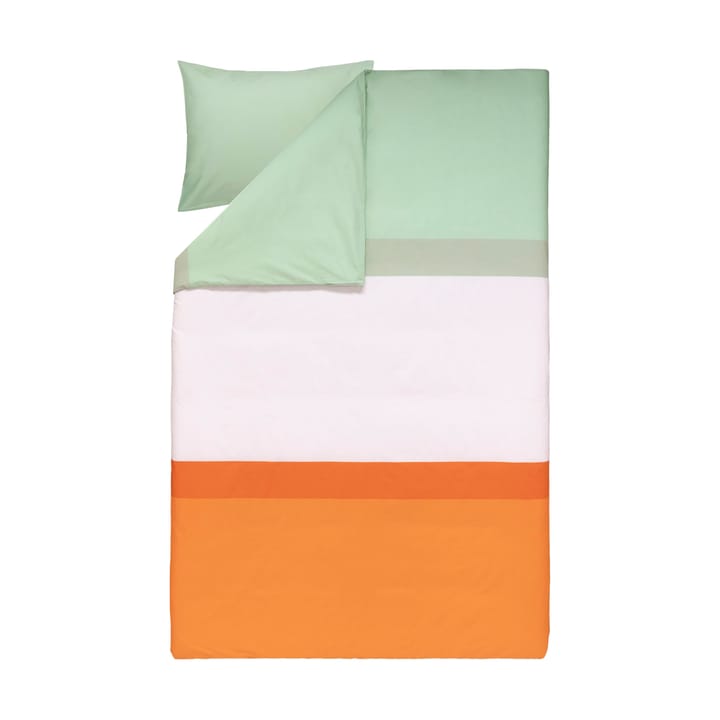 Hennika sengesett 150x210 cm+50x60 cm - Orange-light pink-sage - Marimekko