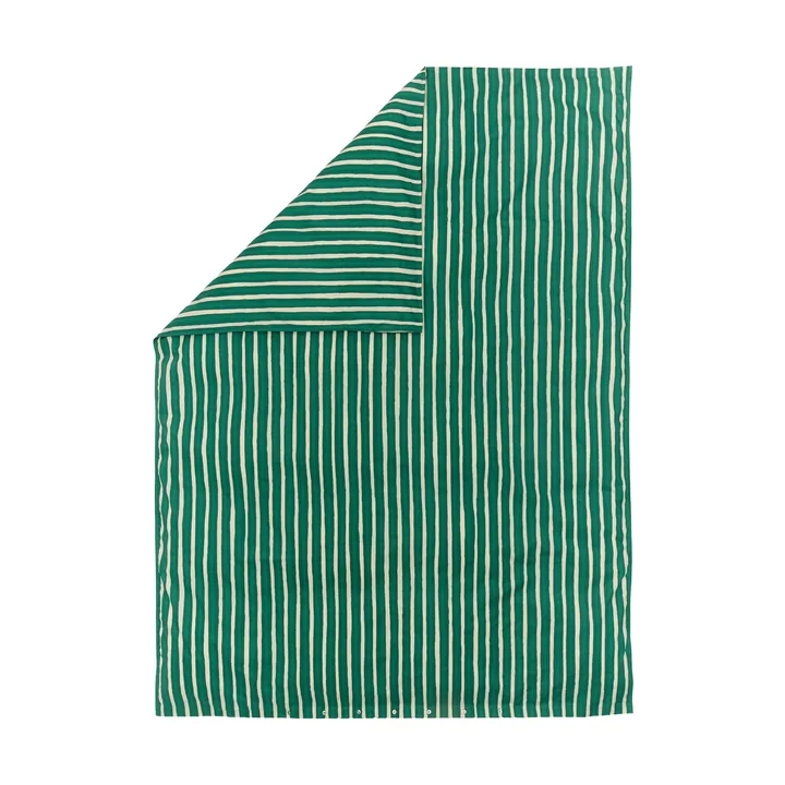 Iso Piccolo dynetrekk - Off white-emerald - Marimekko