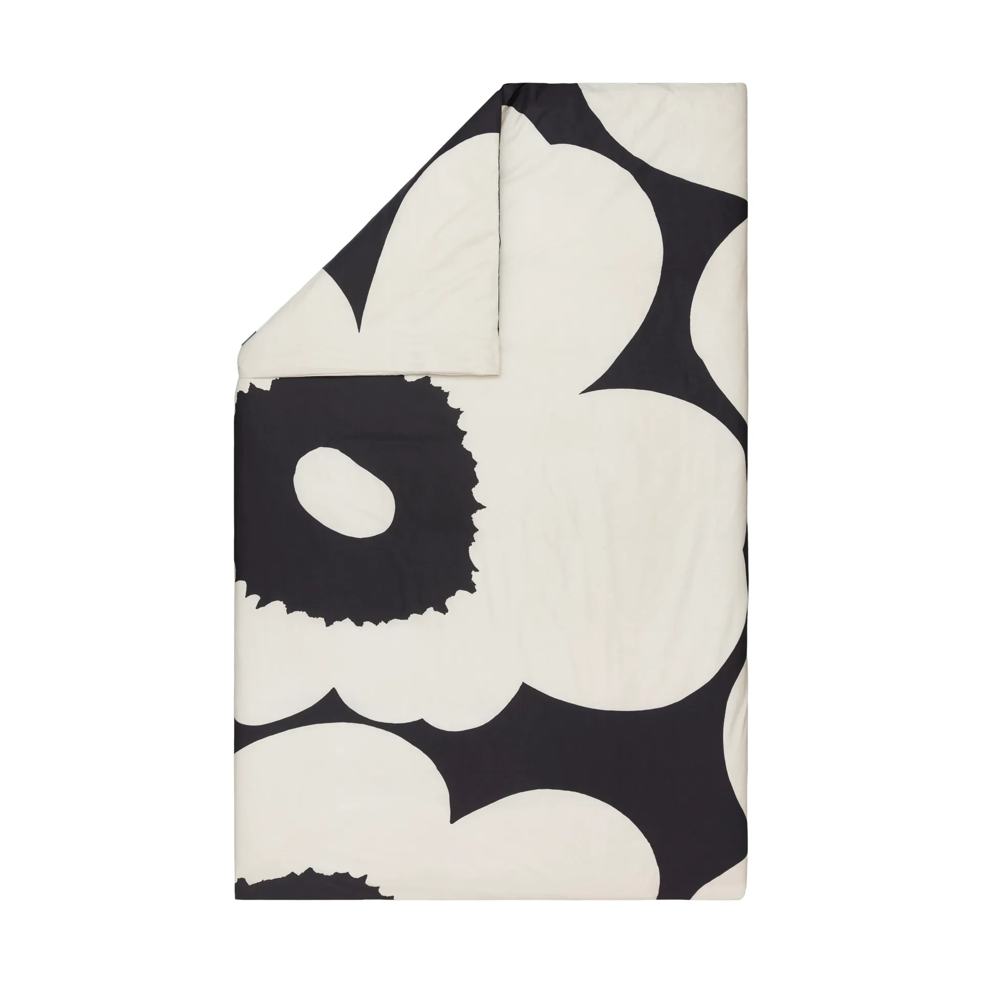 Iso Unikko dynetrekk 150x210 cm, Charcoal-off white Marimekko