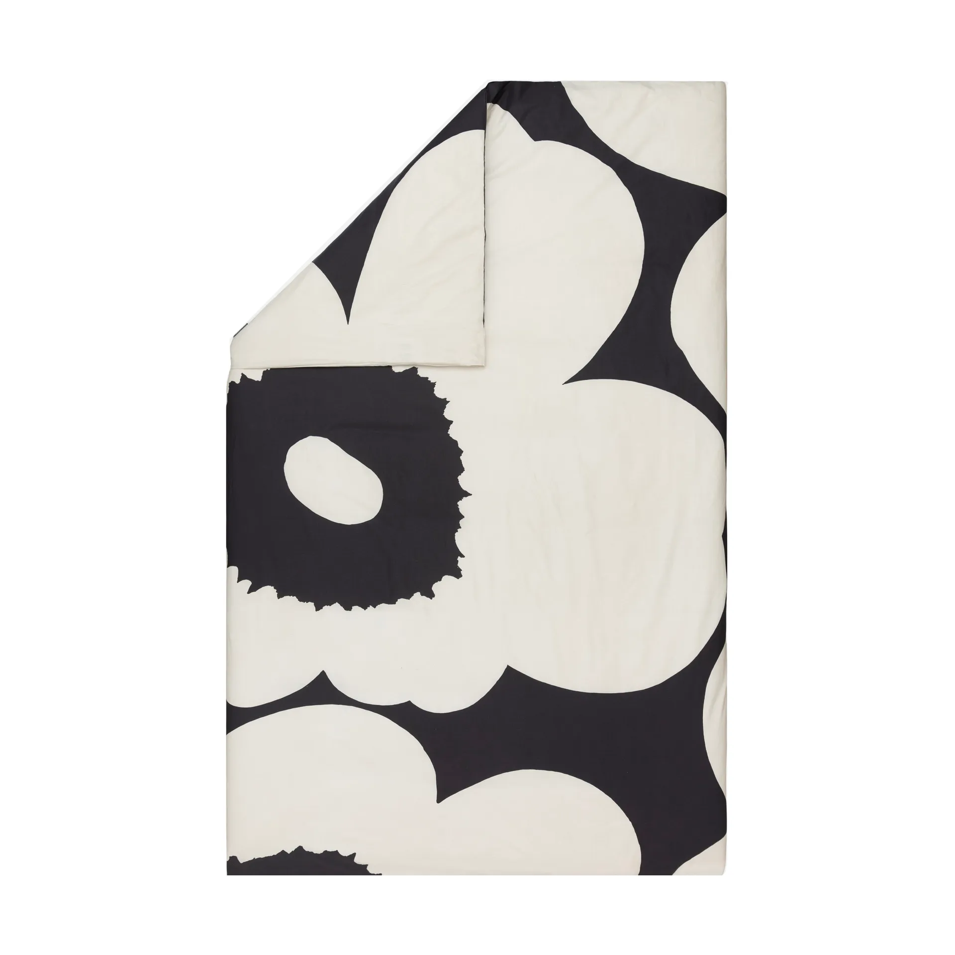 Iso Unikko dynetrekk 220x240 cm, Charcoal-off white Marimekko