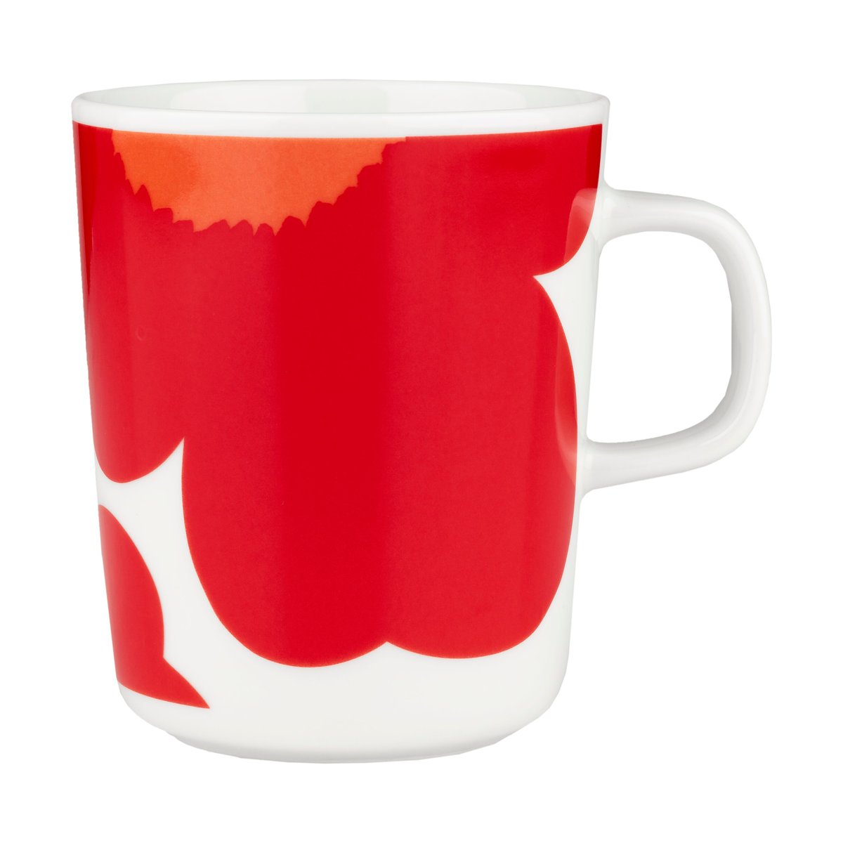 Marimekko Iso Unikko kopp 25 cl White-red | Skandinavisk Design | Kaffekopper | Hvit