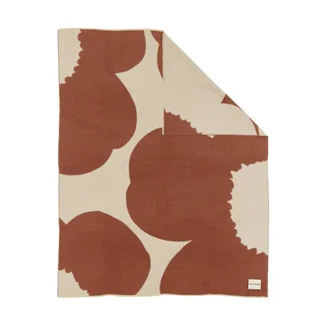 Iso Unikko pledd - Off white-kastanjebrun, 130x170 cm - Marimekko
