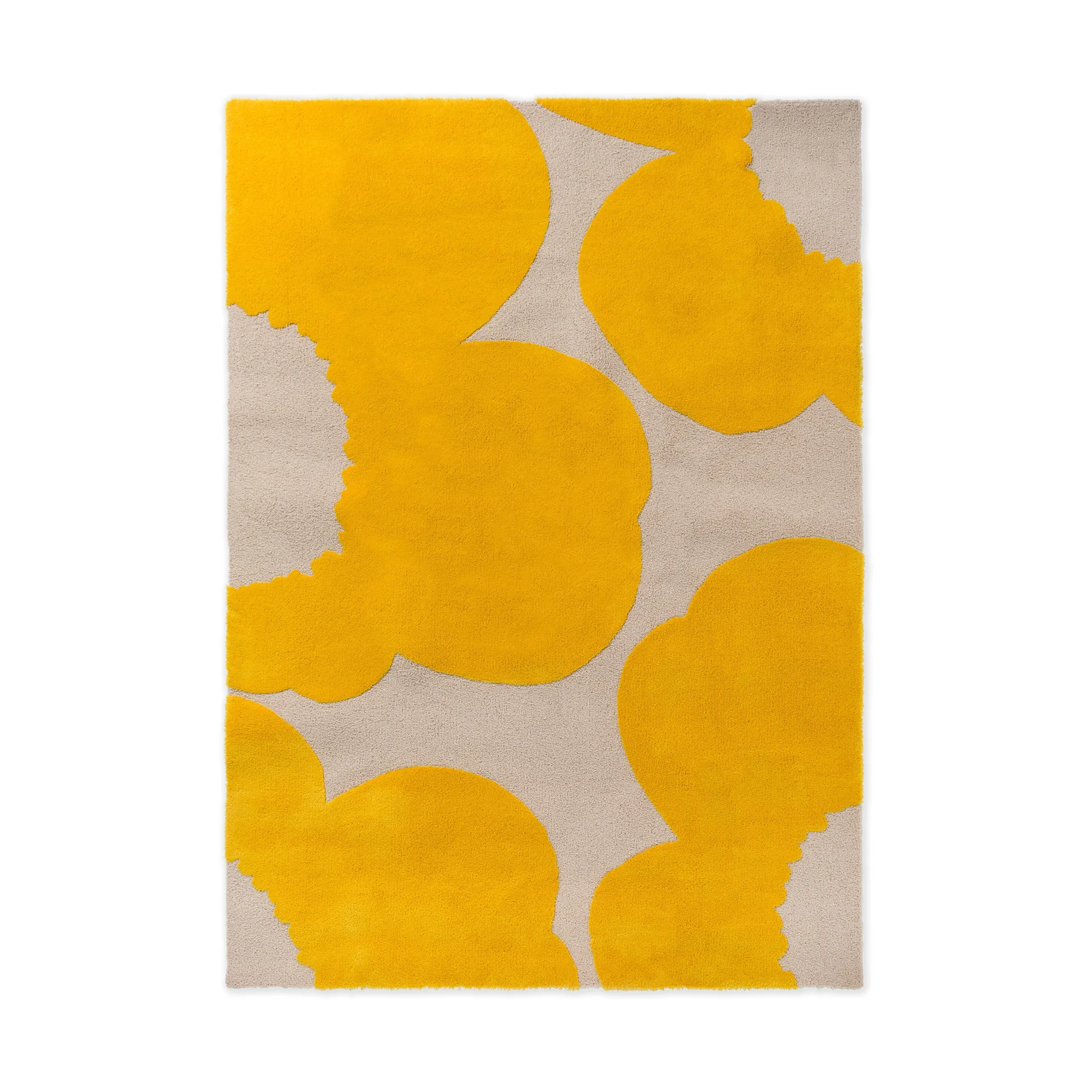 Iso Unikko ullteppe, Yellow, 170x240 cm Marimekko