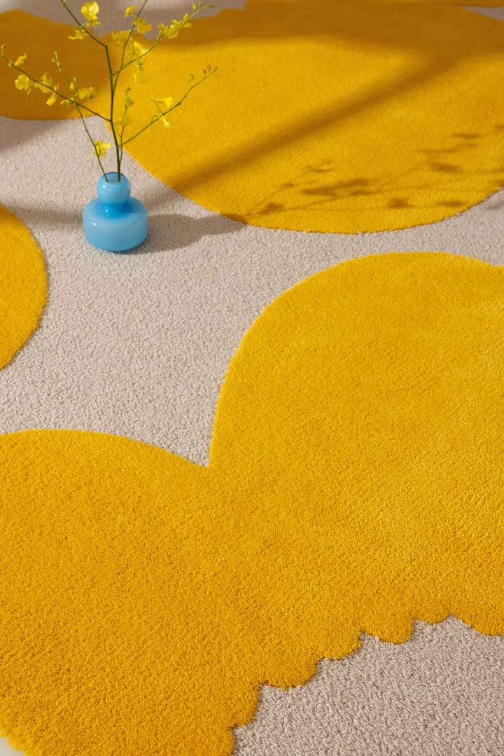 Iso Unikko ullteppe, Yellow, 170x240 cm Marimekko