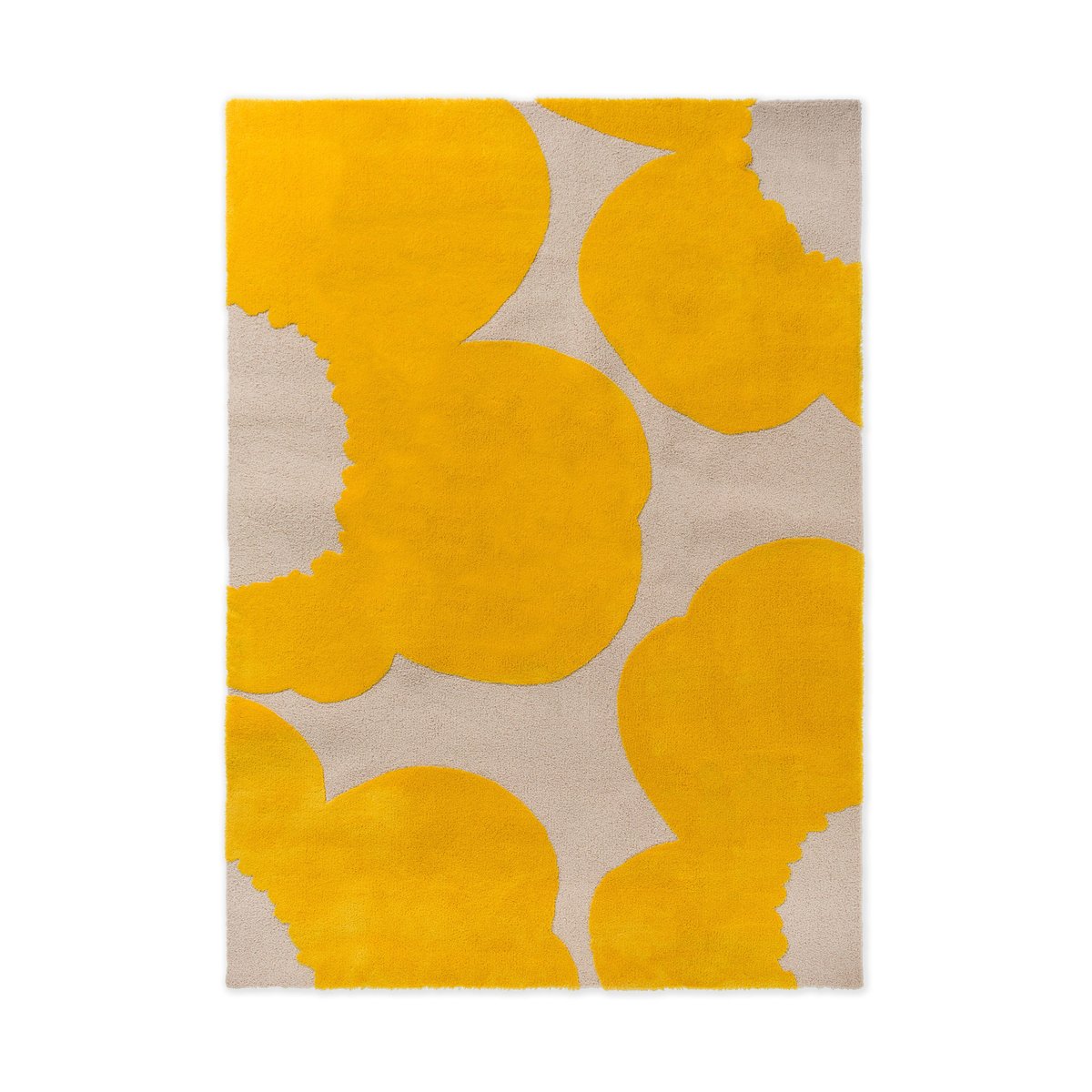Bilde av Marimekko Iso Unikko ullteppe Yellow 250x350 cm