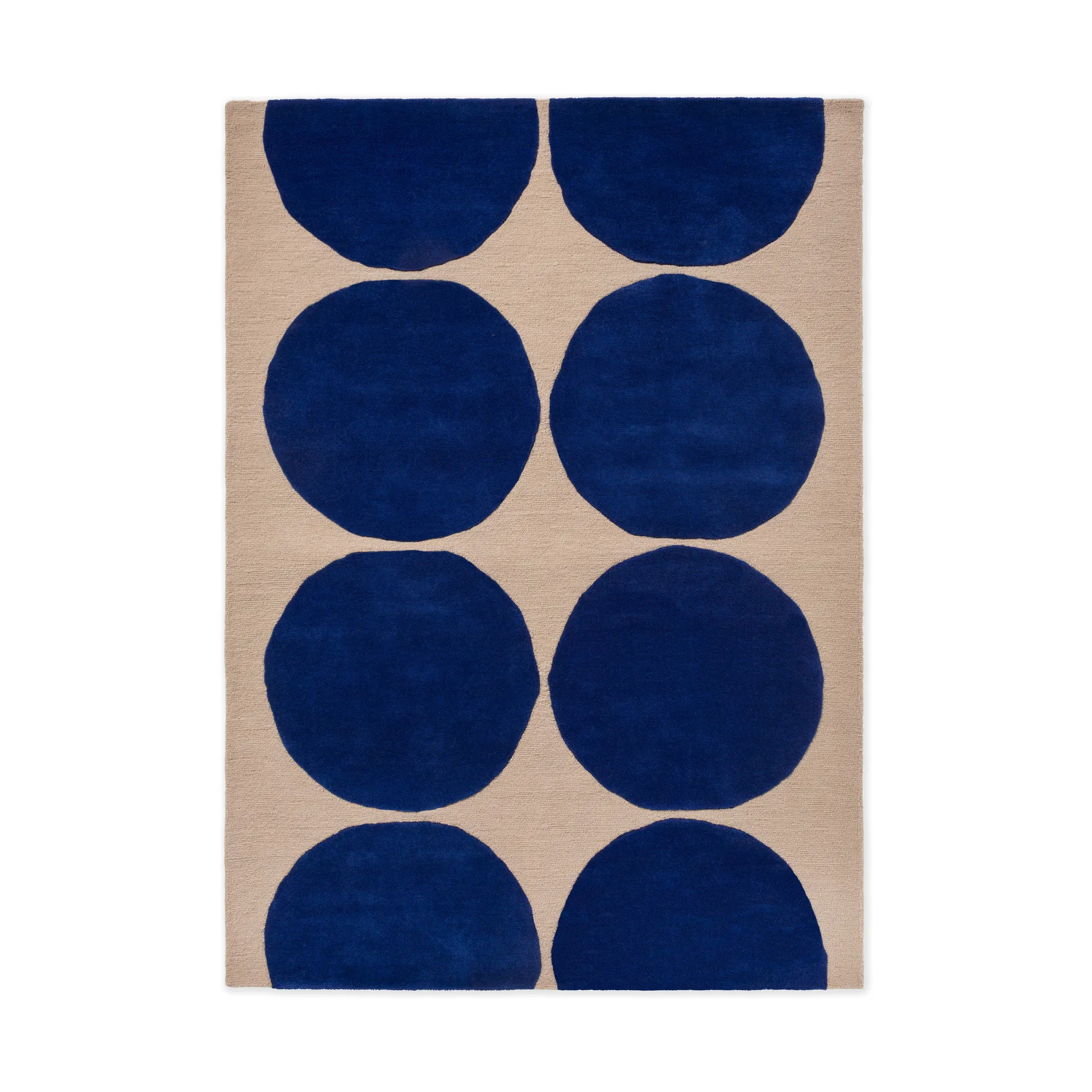 Isot Kvitet ullteppe, Blue, 200x280 cm Marimekko