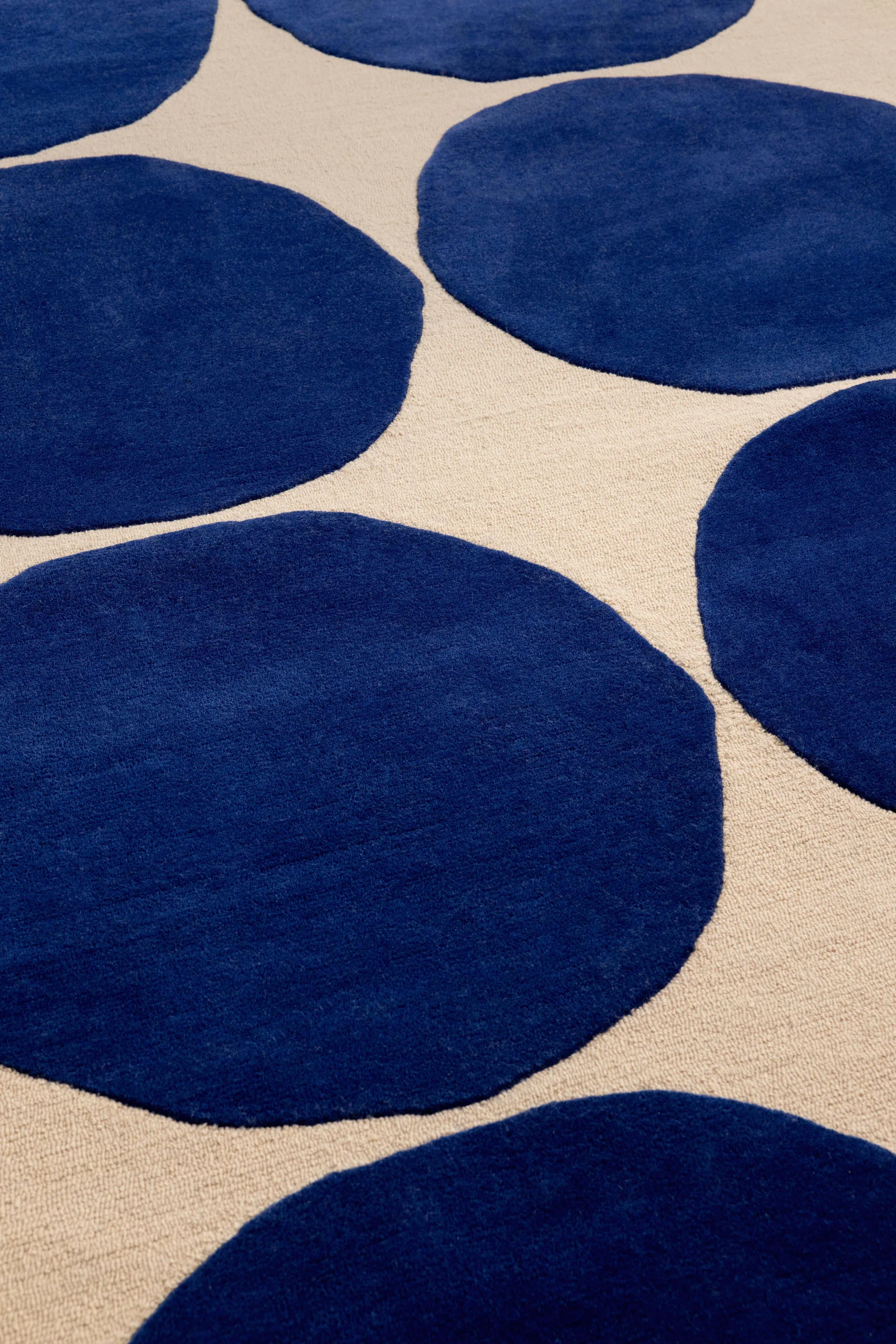Isot Kvitet ullteppe, Blue250x350 cm Marimekko
