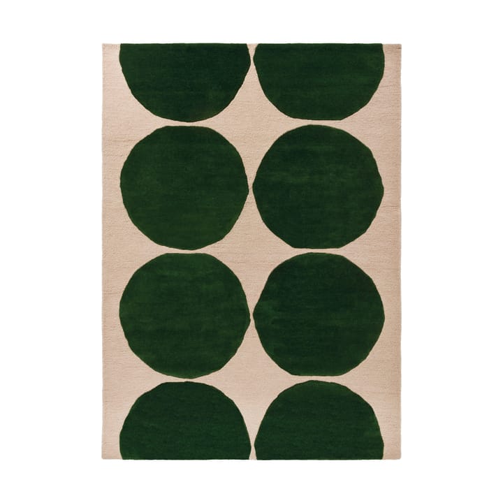 Isot Kvitet ullteppe - Green, 140x200 cm - Marimekko