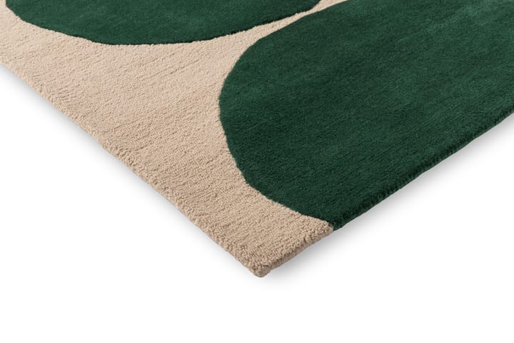 Isot Kvitet ullteppe, Green, 140x200 cm Marimekko
