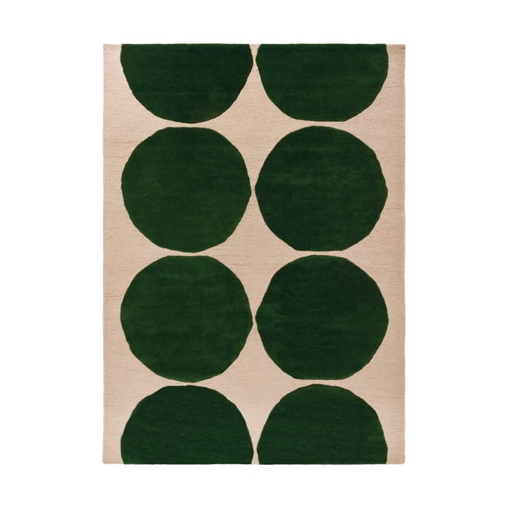 Isot Kvitet ullteppe - Green, 200x280 cm - Marimekko