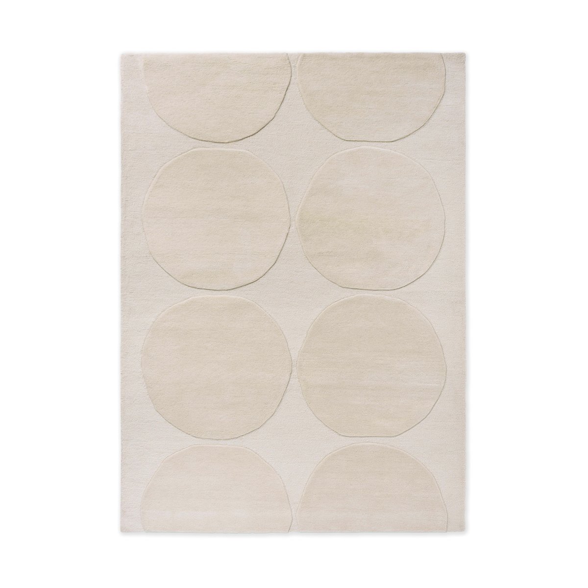 Bilde av Marimekko Isot Kvitet ullteppe Natural White 250x350 cm