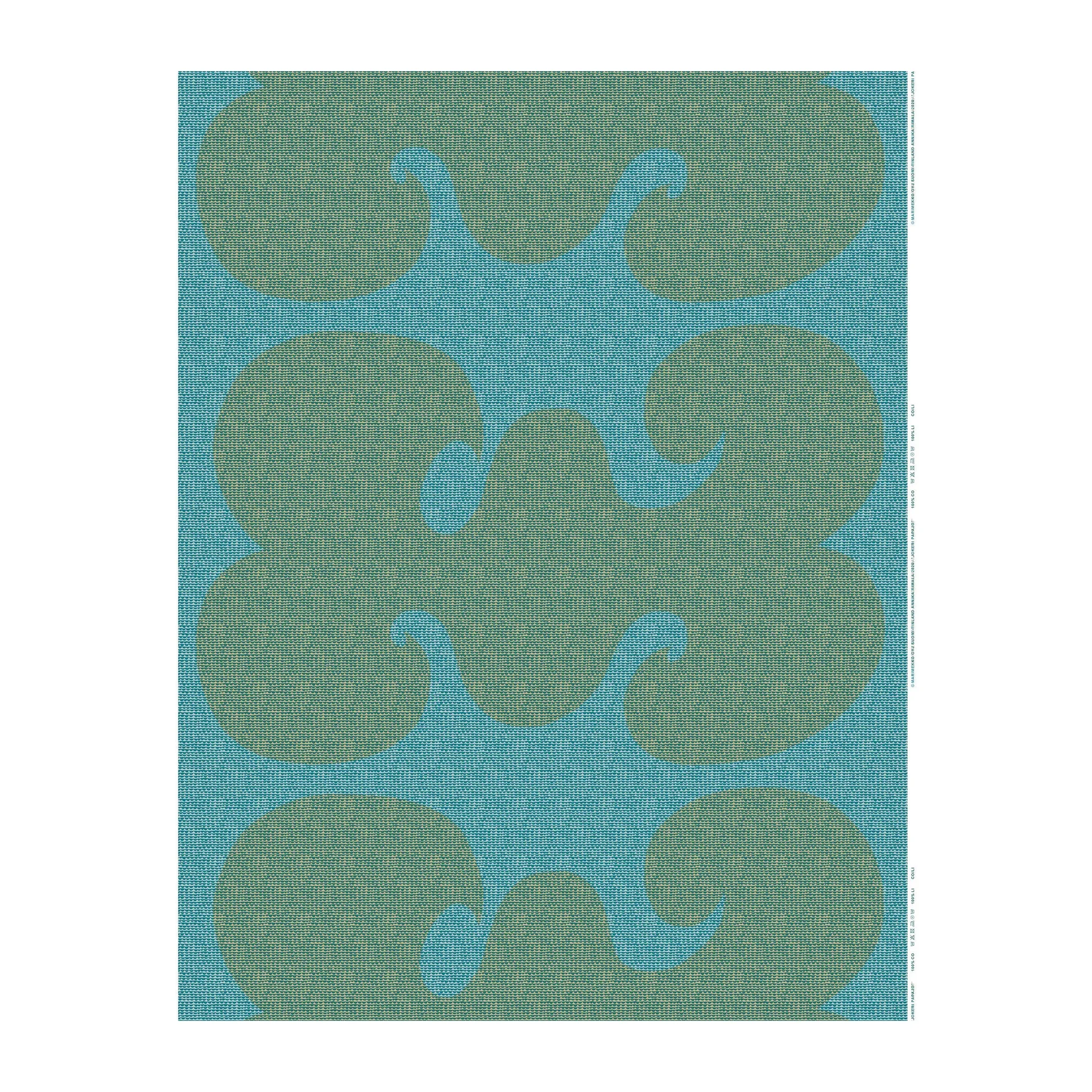 Jokeri Papajo stoff, Turkis-beige Marimekko