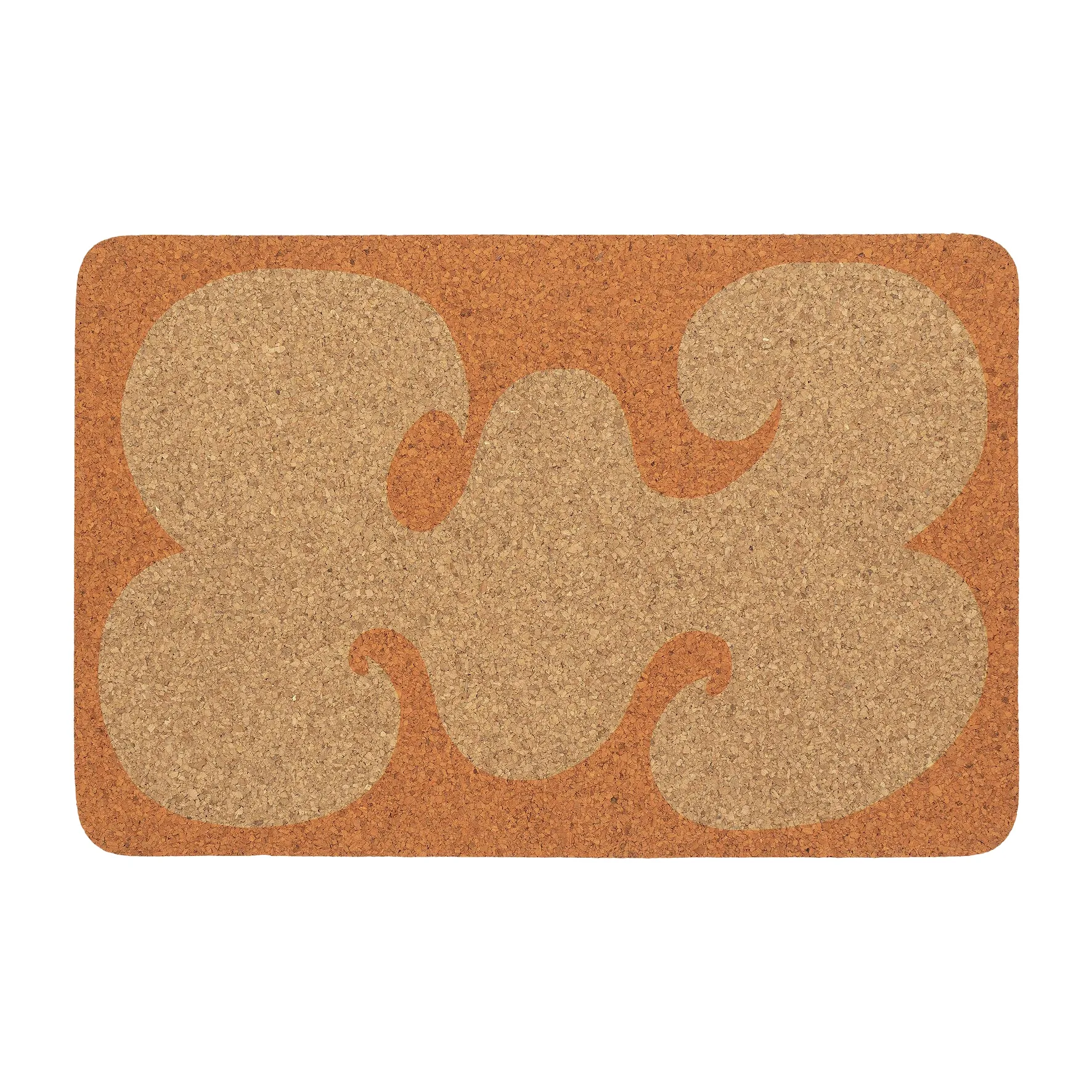 Jokeri spisebrikke 28,5 x 43,5 cm, Kork-oransje Marimekko