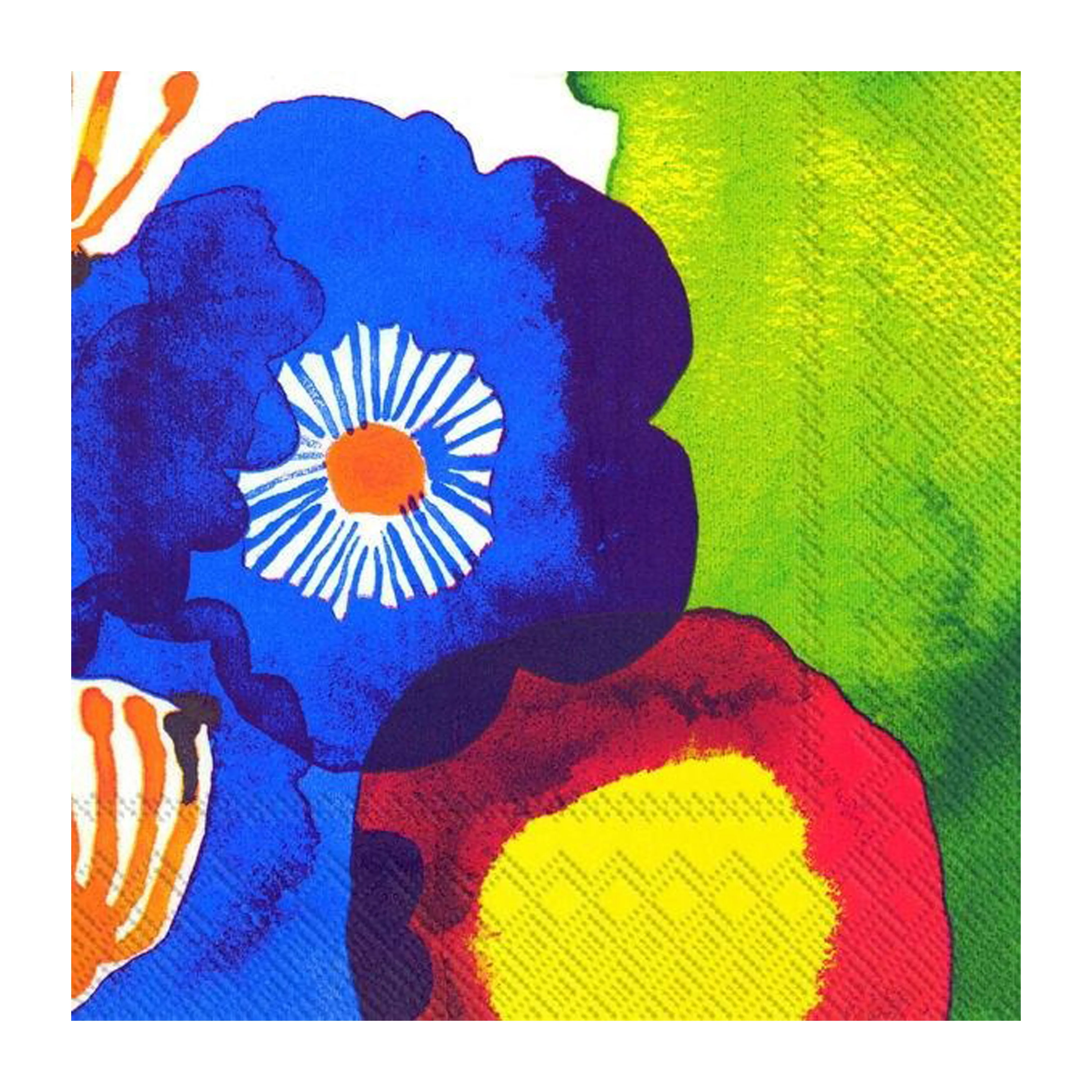 Servietten Frühlingsblumen – Bunt, 33 X 33 Cm, 20 Stück, 3-lagig & Umweltfreundlich Mit Svanen-Label