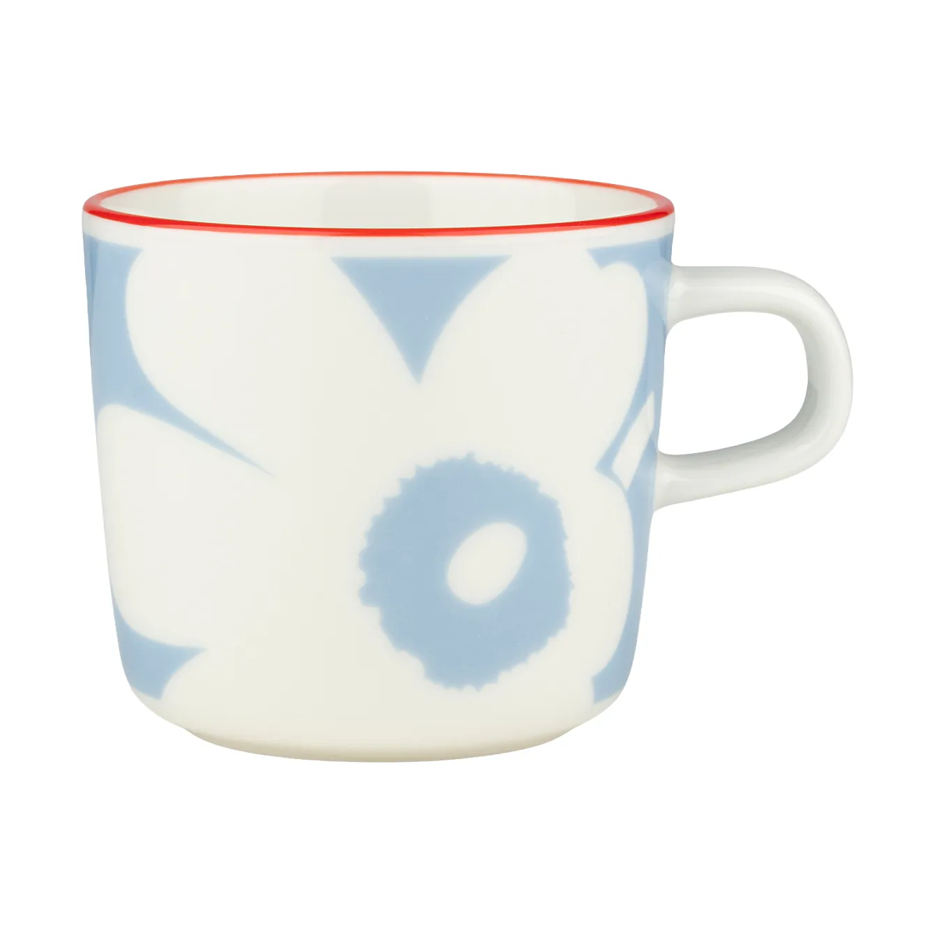 Juhla Unikko kaffekopp 20 cl, White-light blue-orange red Marimekko