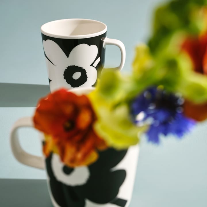 Juhla Unikko kopp 25 cl 2-stk., Svart-hvit Marimekko
