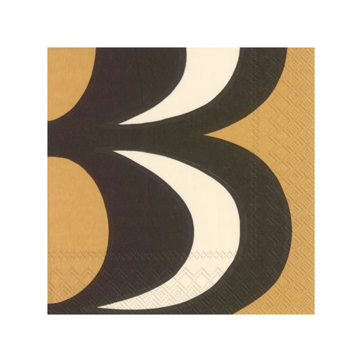 Kaivo serviett 33x33 cm 20-pakning - Black-cream - Marimekko